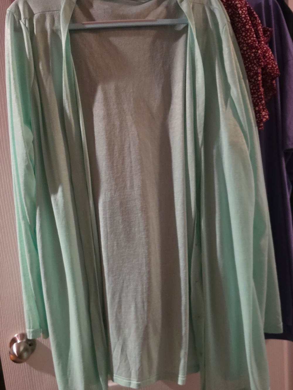 Kids Mint Green Open-Front Cardigan Top